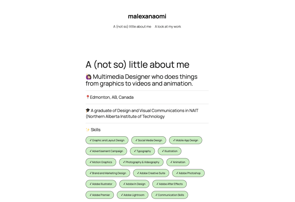 Portfolio Website Redesign for a&nbsp;Designer